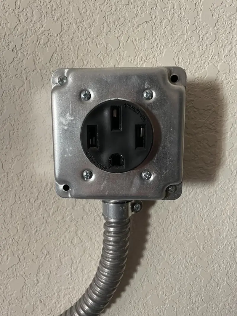 NEMA 14-50 outlet installed for Smart Home Electrical in Winthrop Harbor
